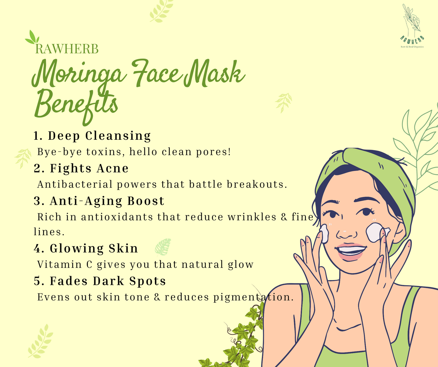 Rawherb Organic Moringa Powder 200g