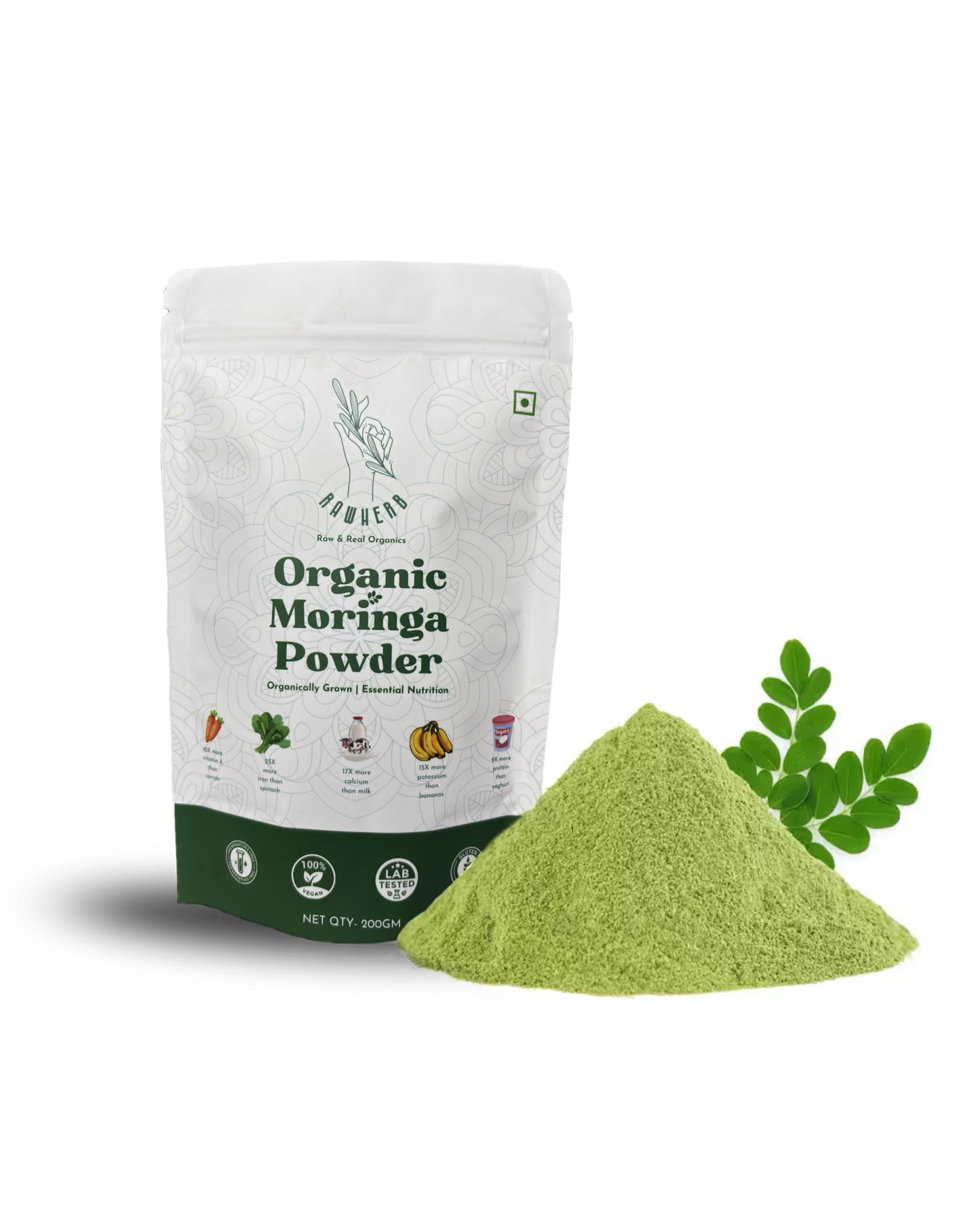 Rawherb Organic Moringa Powder 200g