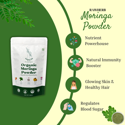 Rawherb Organic Moringa Powder 200g